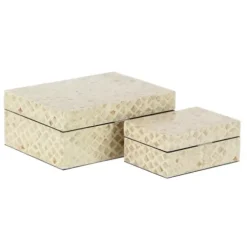Baskets & Boxes-Kirkland's Home Tan And Black Woven Baskets, Set Of 2 Tan/Black