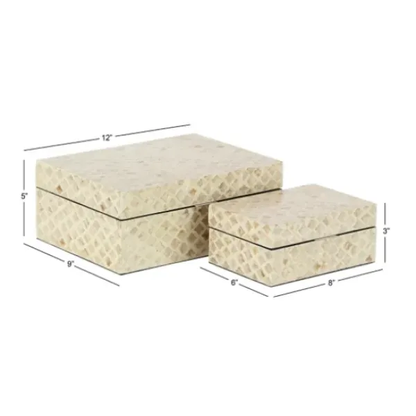 Baskets & Boxes-Kirkland's Home Tan And Black Woven Baskets, Set Of 2 Tan/Black