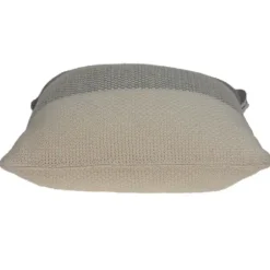 Pillows-Kirkland's Home Tan And Gray Blocked Knit Pillow Tan/Gray