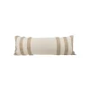 Pillows-Kirkland's Home Tan And White Outer Striped Lumbar Pillow Tan/White