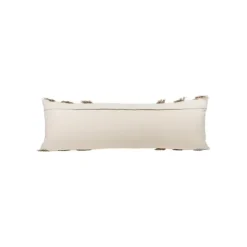 Pillows-Kirkland's Home Tan And White Outer Striped Lumbar Pillow Tan/White