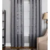 Curtains & Drapes-Kirkland's Home Tan Becky Curtain Panel Set, 96 In. Tan/White