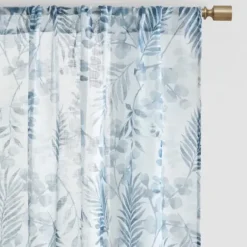 Curtains & Drapes-Kirkland's Home Tan Deena Curtain Panel Set, 84 In. Tan/Ivory