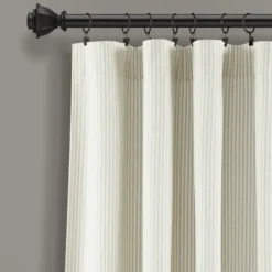 Curtains & Drapes-Kirkland's Home Tan Deena Curtain Panel Set, 96 In. Tan/White