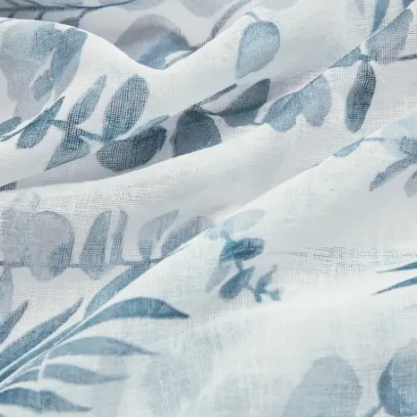 Curtains & Drapes-Kirkland's Home Tan Floral 2-Pc. Curtain Panel Set, 96 In. Tan/White