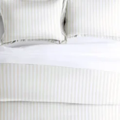 Duvets-Kirkland's Home Tan Rugged Stripe 2-Pc. Twin Duvet Cover Set Tan/White