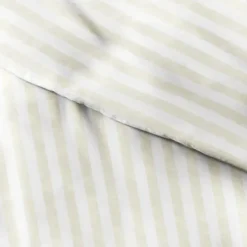 Duvets-Kirkland's Home Tan Rugged Stripe 2-Pc. Twin Duvet Cover Set Tan/White