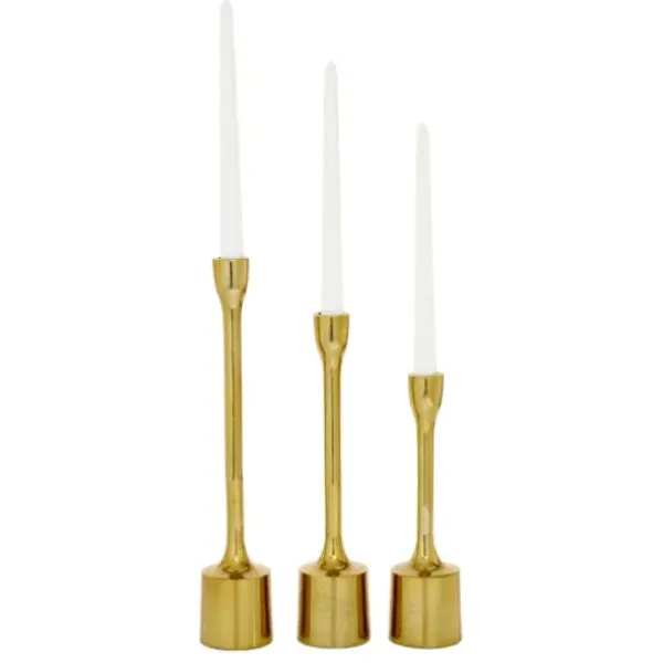 Candle Holders-Kirkland's Home Taper Candle Holders, Set Of 3 Gold