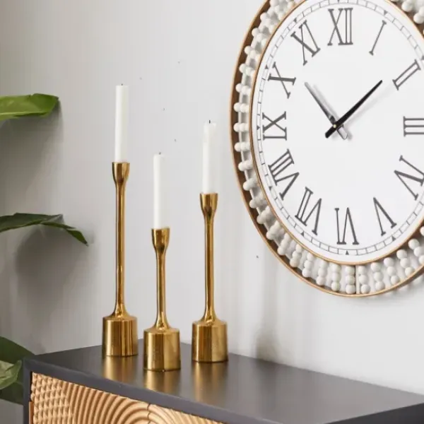 Candle Holders-Kirkland's Home Taper Candle Holders, Set Of 3 Gold