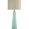 Table Lamps-Kirkland's Home Tapered Blue Glass Table Lamp Ivory