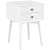 Nightstands-Kirkland's Home Tapered 2-Drawer Nightstand White