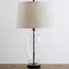 Table Lamps-Kirkland's Home Tapered Metal And Glass Jug Table Lamp White