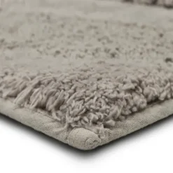 Bathroom Rugs-Kirkland's Home Taupe High Pile Marshmallow Bath Mat, 40 In. Ivory