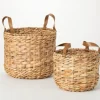 Baskets & Boxes-Kirkland's Home Taupe Paw Trellis Rec Gle Basket, 17.5 In. Tan