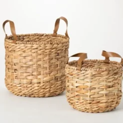 Baskets & Boxes-Kirkland's Home Taupe Paw Trellis Rec Gle Basket, 17.5 In. Tan