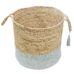 Baskets & Boxes-Kirkland's Home Taupe Trellis Paw Print Storage Basket, 18 In. Tan