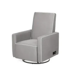 Accent Chairs-Kirkland's Home Taupe Usb Recliner And Ottoman 2-Pc. Set Tan