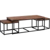 Coffee Tables-Kirkland's Home Tawny Nesting 3-Pc. Coffee And Accent Table Set Brown