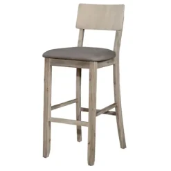 Bar Stools & Counter Height Stools-Kirkland's Home Taylor Wash Bar Stool Gray