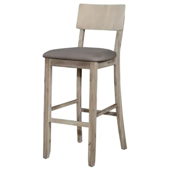 Bar Stools & Counter Height Stools-Kirkland's Home Taylor Wash Bar Stool Gray