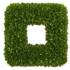 Wreaths-Kirkland's Home Tea Leaf Square Wreath Green