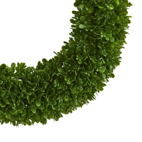 Wreaths-Kirkland's Home Tea Leaf Wreath Green
