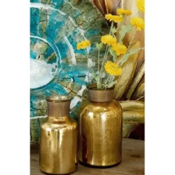 Statues & Figurines-Kirkland's Home Teak Wood Raw Edge Crystal Figurine Brown/Clear