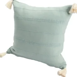 Pillows-Kirkland's Home Teal Dobby Loomed Pillow Blue