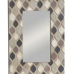 Decorative Mirrors-Kirkland's Home Teardrop Dimensional Wood Wall Mirror