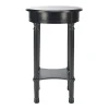 Accent & End Tables-Kirkland's Home Tegan Round Accent Table Black