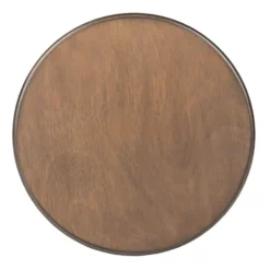 Accent & End Tables-Kirkland's Home Tegan Round Accent Table Brown