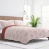Quilts-Kirkland's Home Terra Scalloped Reversible 3-Pc. King Quilt Set Red/White