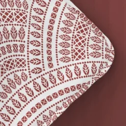 Quilts-Kirkland's Home Terra Scalloped Reversible 3-Pc. King Quilt Set Red/White