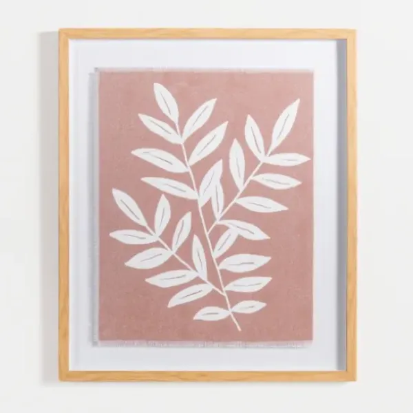 Framed Art-Kirkland's Home Terracotta Spring Foliage Framed Art Print Tan