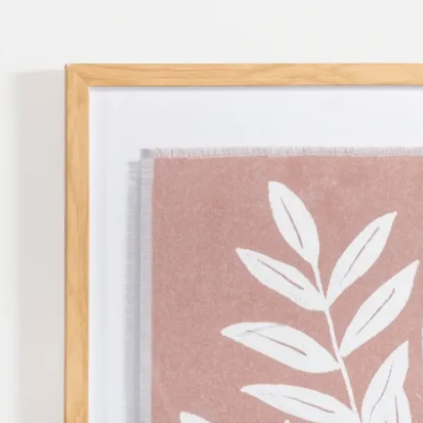 Framed Art-Kirkland's Home Terracotta Spring Foliage Framed Art Print Tan