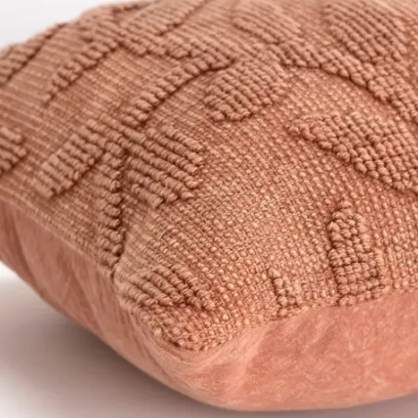 Pillows-Kirkland's Home Terracotta Stonewash Botanical Pillow Pink
