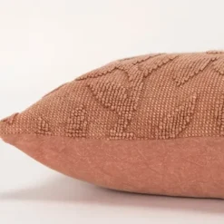 Pillows-Kirkland's Home Terracotta Stonewash Botanical Pillow Pink