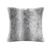 Pillows-Kirkland's Home Textured Faux Fur Pillow Gray