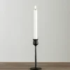 Candle Holders-Kirkland's Home Textured Taper Candle Holder, 8 In. Black