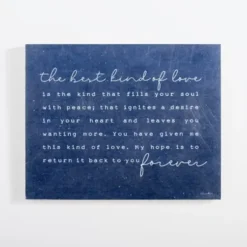 Wall Quotes & Signs-Kirkland's Home The Best Kind Of Love Wood Wall Plaque Blue