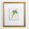 Framed Art-Kirkland's Home The Dark Green Bird Framed Art Print White/Green