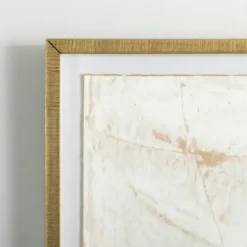 Framed Art-Kirkland's Home The Golden Abstract I Framed Art Print White/Tan/Gray/Gold