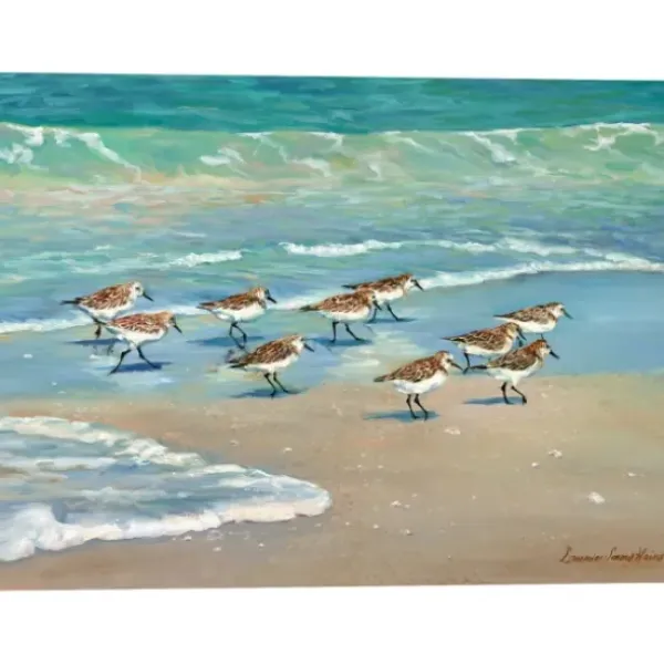 Canvas Art-Kirkland's Home The Race Is On Canvas Art Print, 40X30 In. Green/Blue/Brown