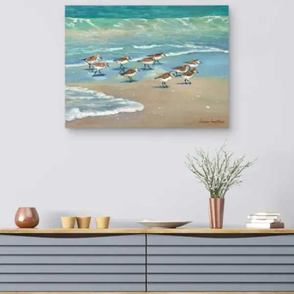 Canvas Art-Kirkland's Home The Race Is On Canvas Art Print, 40X30 In. Green/Blue/Brown