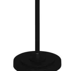 Floor Lamps-Kirkland's Home Thelma Matte Black Stem Floor Lamp Tan