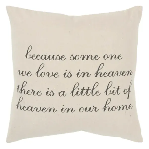Pillows-Kirkland's Home There Is A Little Bit Of Heaven In Our Home Pillow Tan/Black