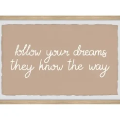 Wall Quotes & Signs-Kirkland's Home They Know The Way Framed Wall Plaque Tan/White