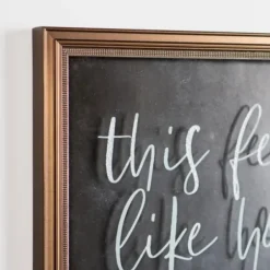 Wall Quotes & Signs-Kirkland's Home This Feels Like Home Wall Plaque Black