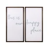 Wall Quotes & Signs-Kirkland's Home This Is Our Happy Place Wall Plaques, Set Of 2 White