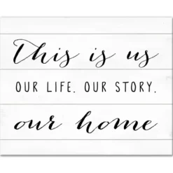Wall Quotes & Signs-Kirkland's Home This Is Us Life Story Canvas Art Print Black/White